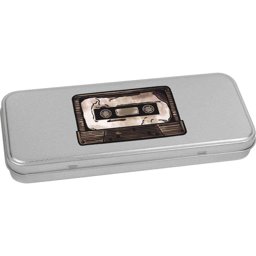 'Cassette Tape' Metal Hinged Stationery Tin / Storage Box (TT00097397)