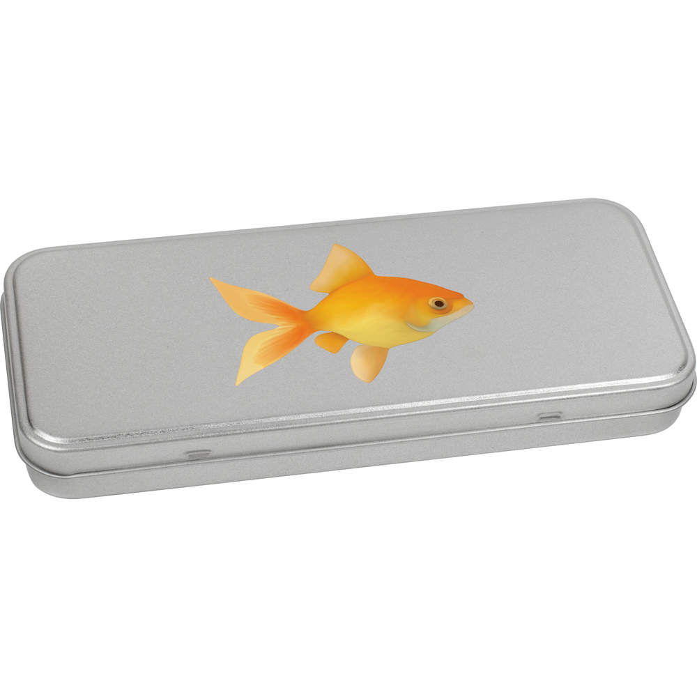 'Goldfish' Metal Hinged Stationery Tin / Storage Box (TT00110551)