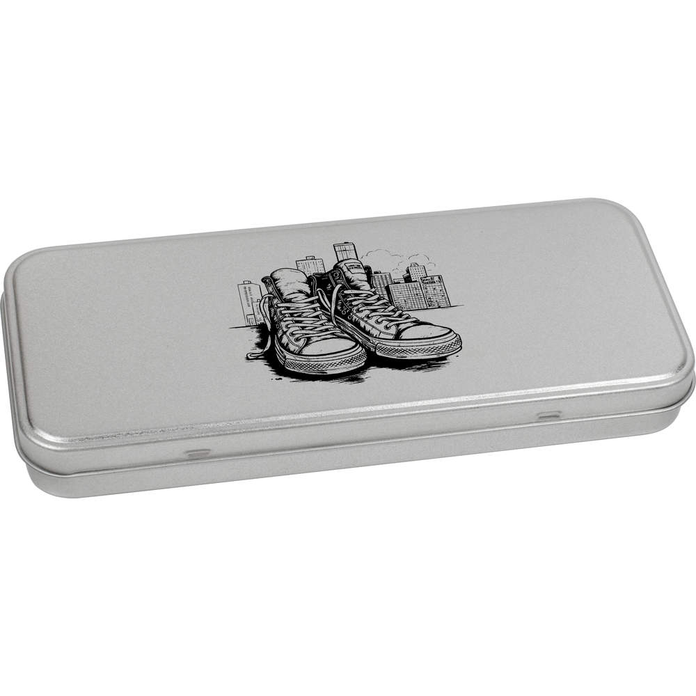 'urban sneakers' Metal Hinged Stationery Tin / Storage Box (TT00204157)