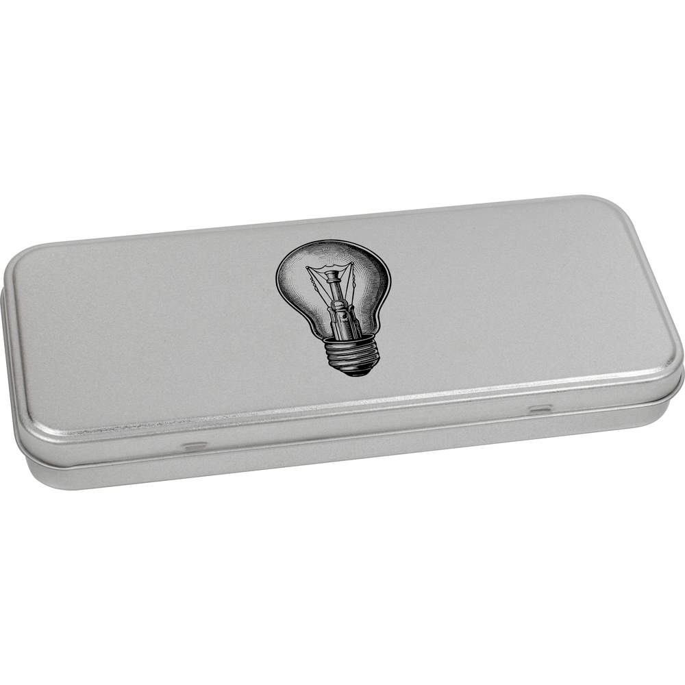 'Light Bulb' Metal Hinged Tin / Storage Box (TT045476) - Bild 13 von 14