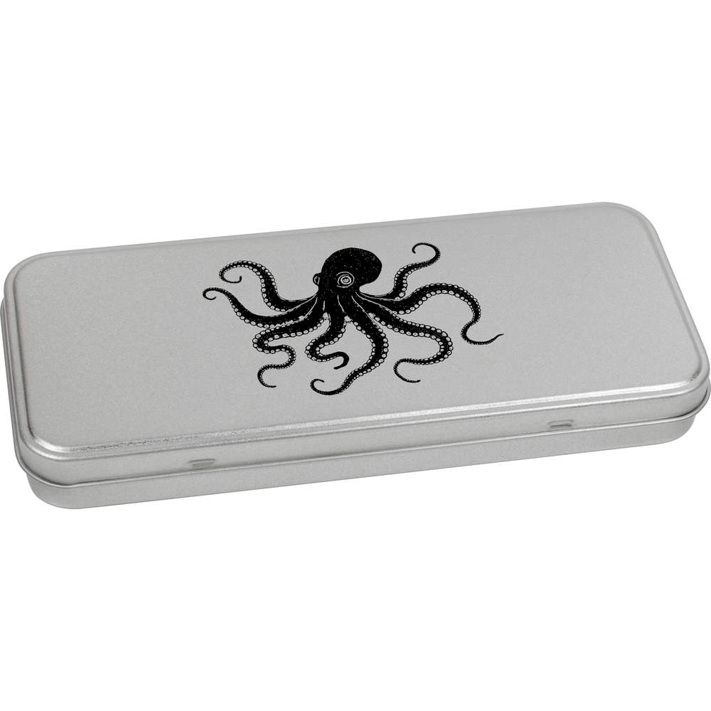 'Happy Octopus ' Metal Hinged Tin / Storage Box (TT051089) - Picture 19 of 21
