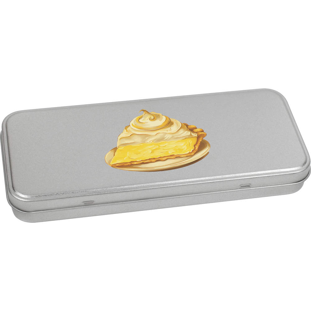 'Lemon Meringue Slice' Metal Hinged Stationery Tin / Storage Box (TT00274636)