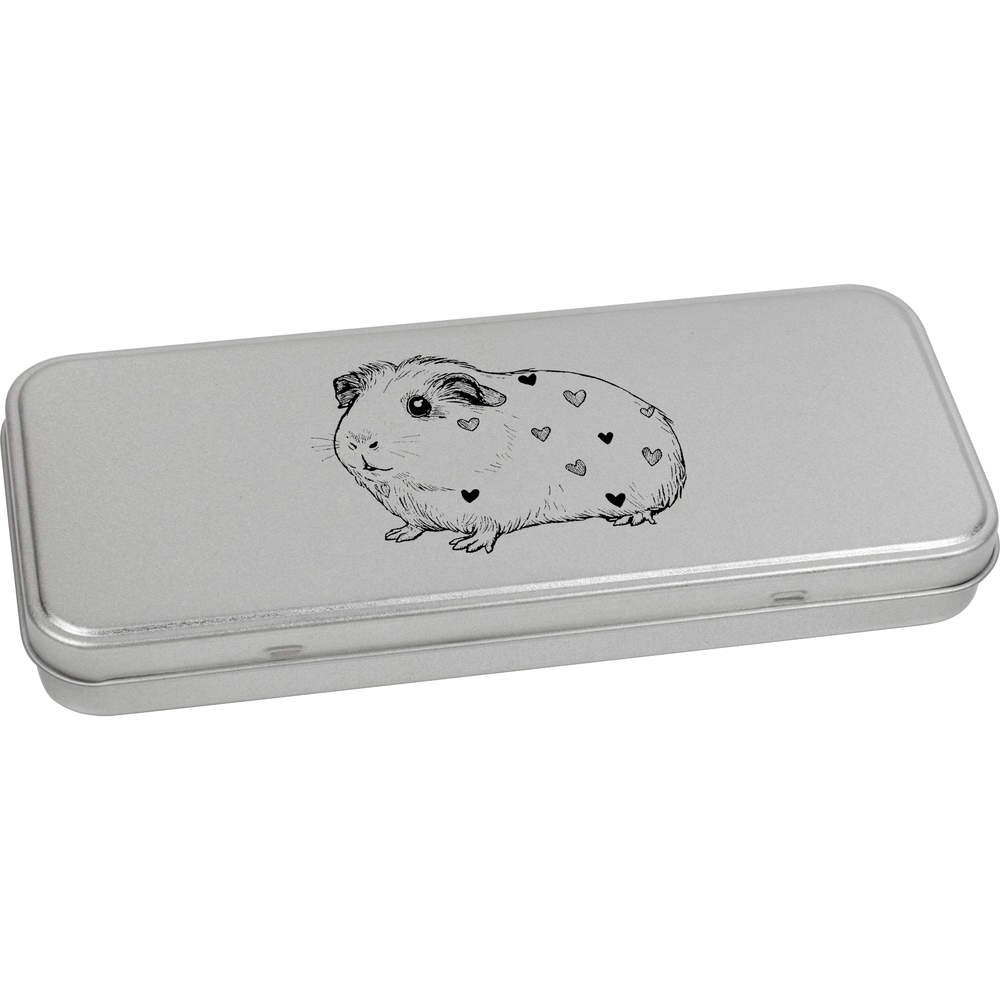 'Cute Guinea Pig Side View' Metal Hinged Tin / Storage Box (TT054511) - Picture 19 of 21
