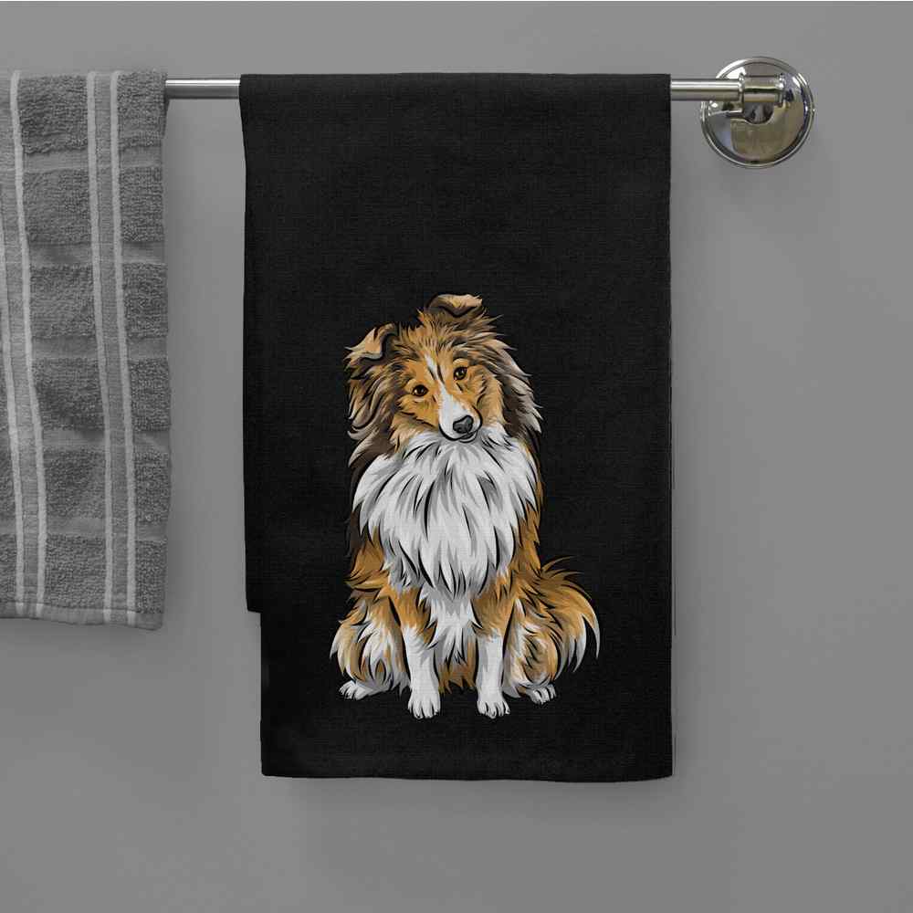 'Shetland Sheepdog' Cotton Tea Towel / Dish Cloth (TW031432) - Picture 15 of 18