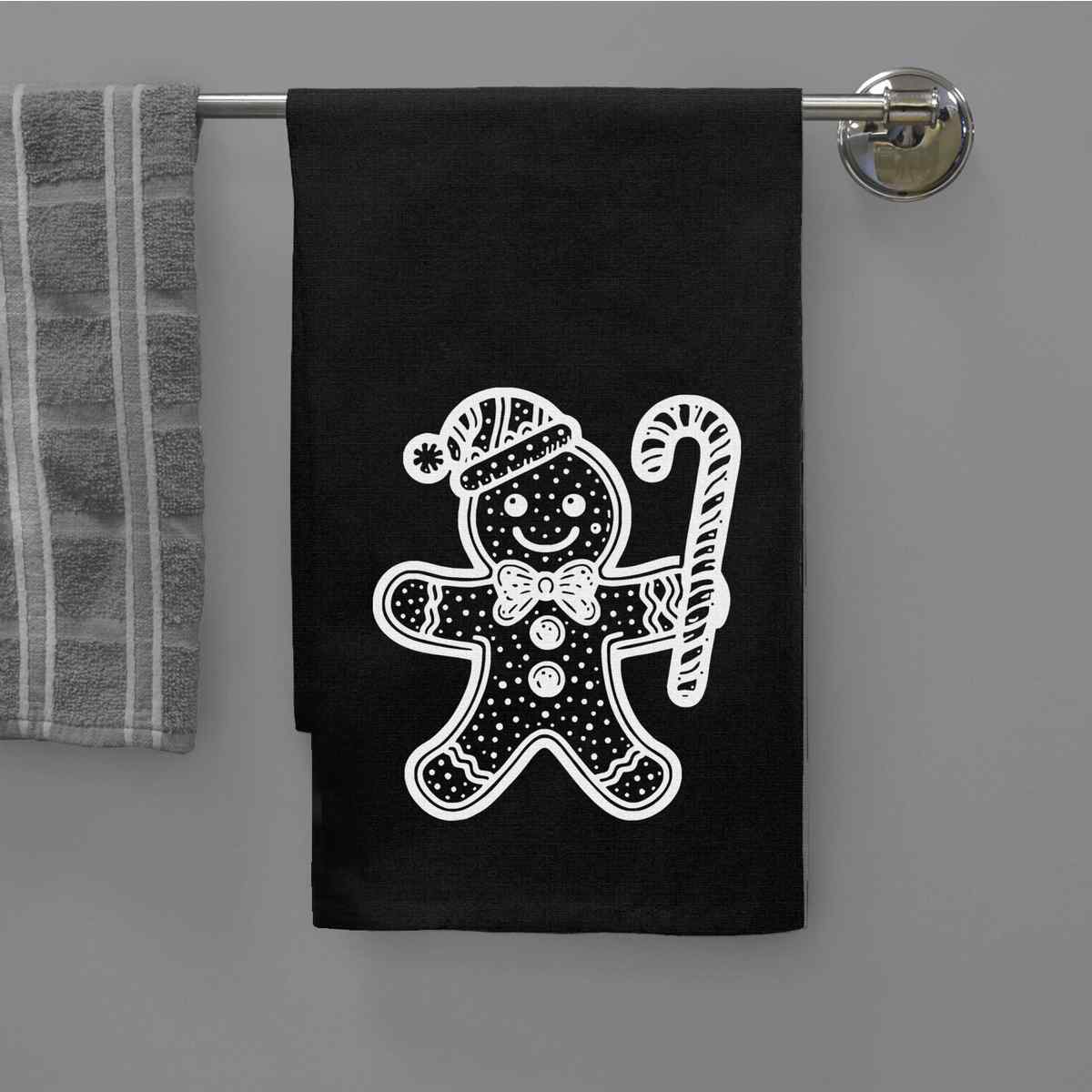 Geschirrtuch/Geschirrtuch 'Lebkuchenmann mit Zuckerstange' aus Baumwolle (TW049595) - Bild 15 von 18