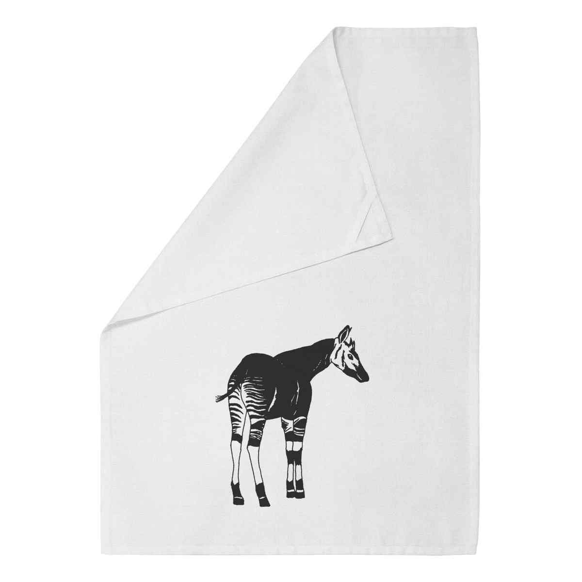 'Okapi' Cotton Tea Towel / Dish Cloth (TW016003)