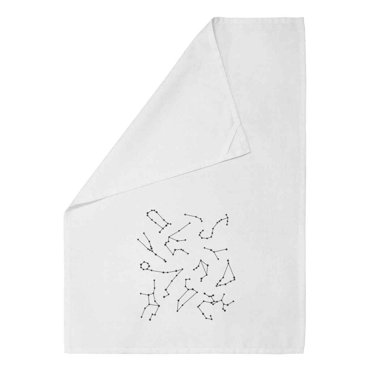 'Zodiac Star Pattern' Cotton Tea Towel / Dish Cloth (TW018659)