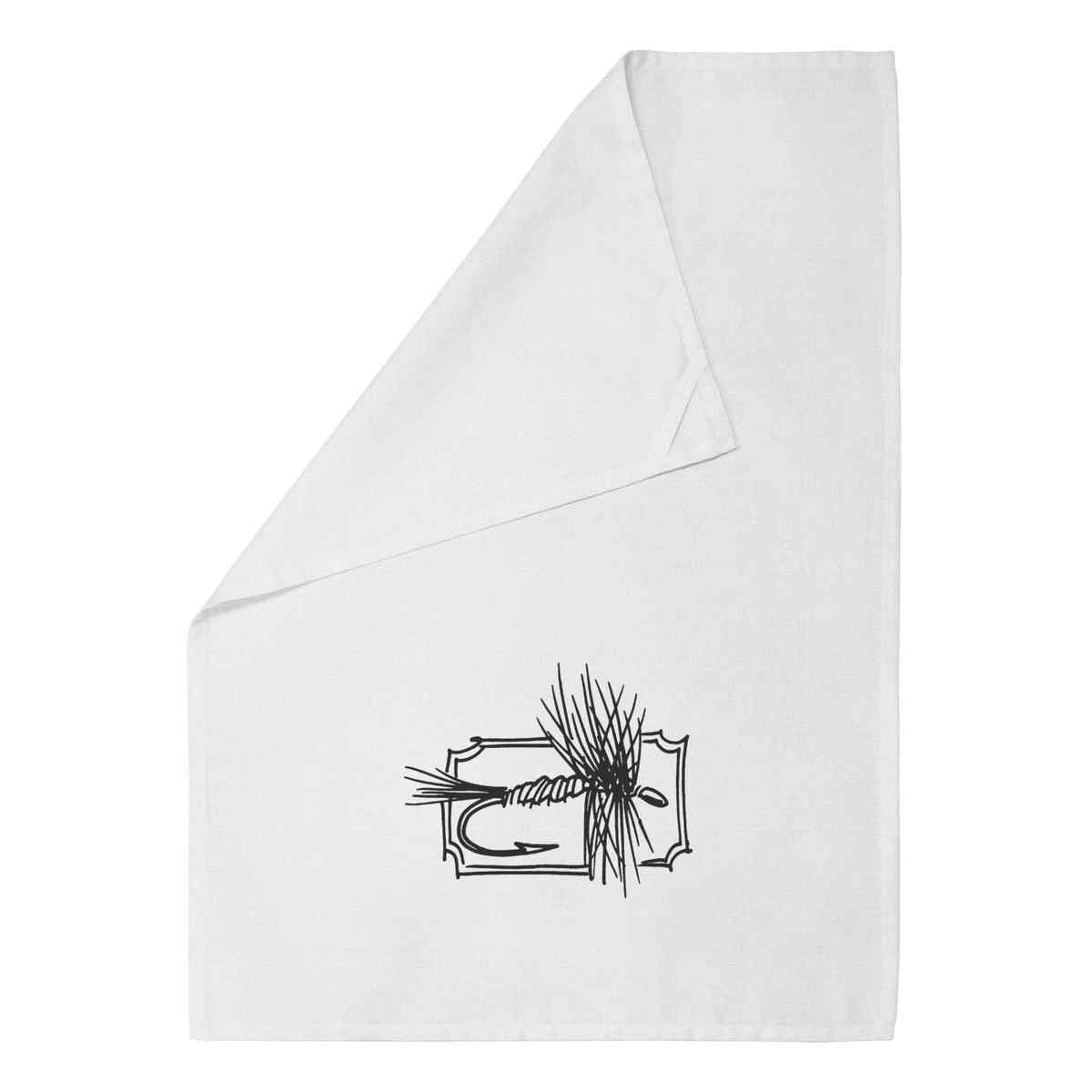 'Fishing Fly' Cotton Tea Towel / Dish Cloth (TW021239)