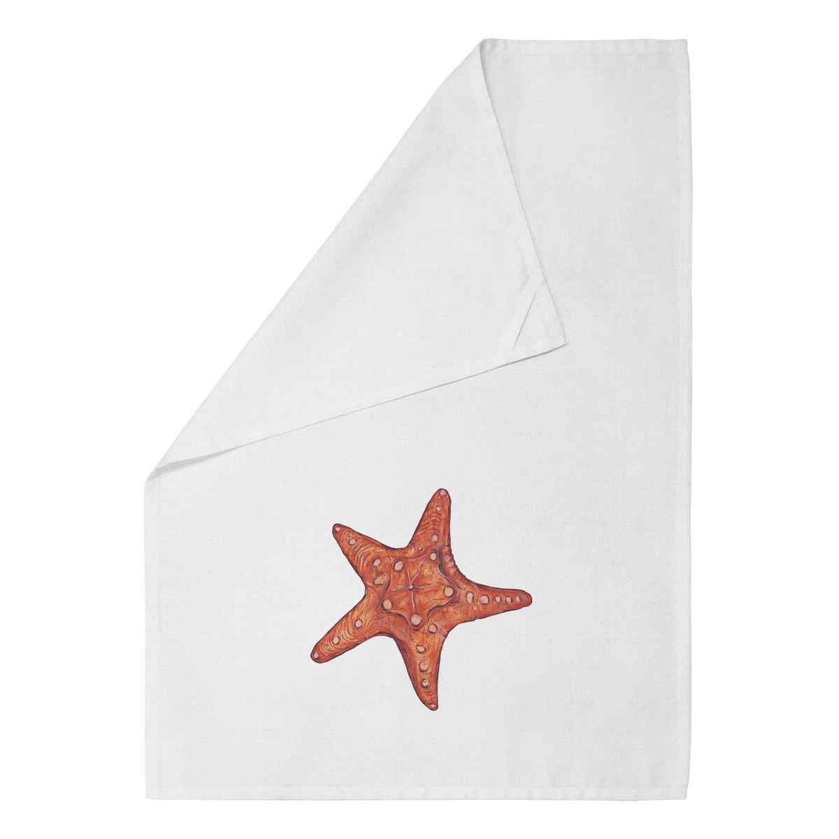 'Starfish' Cotton Tea Towel / Dish Cloth (TW023591)