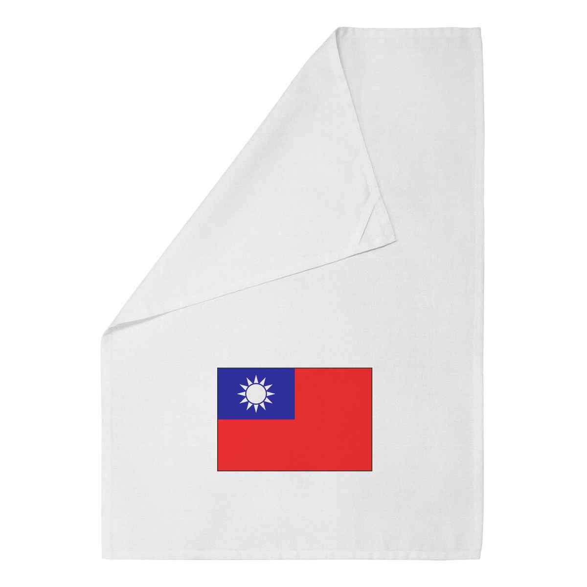 'Republic of China Flag' Cotton Tea Towel / Dish Cloth (TW023606)