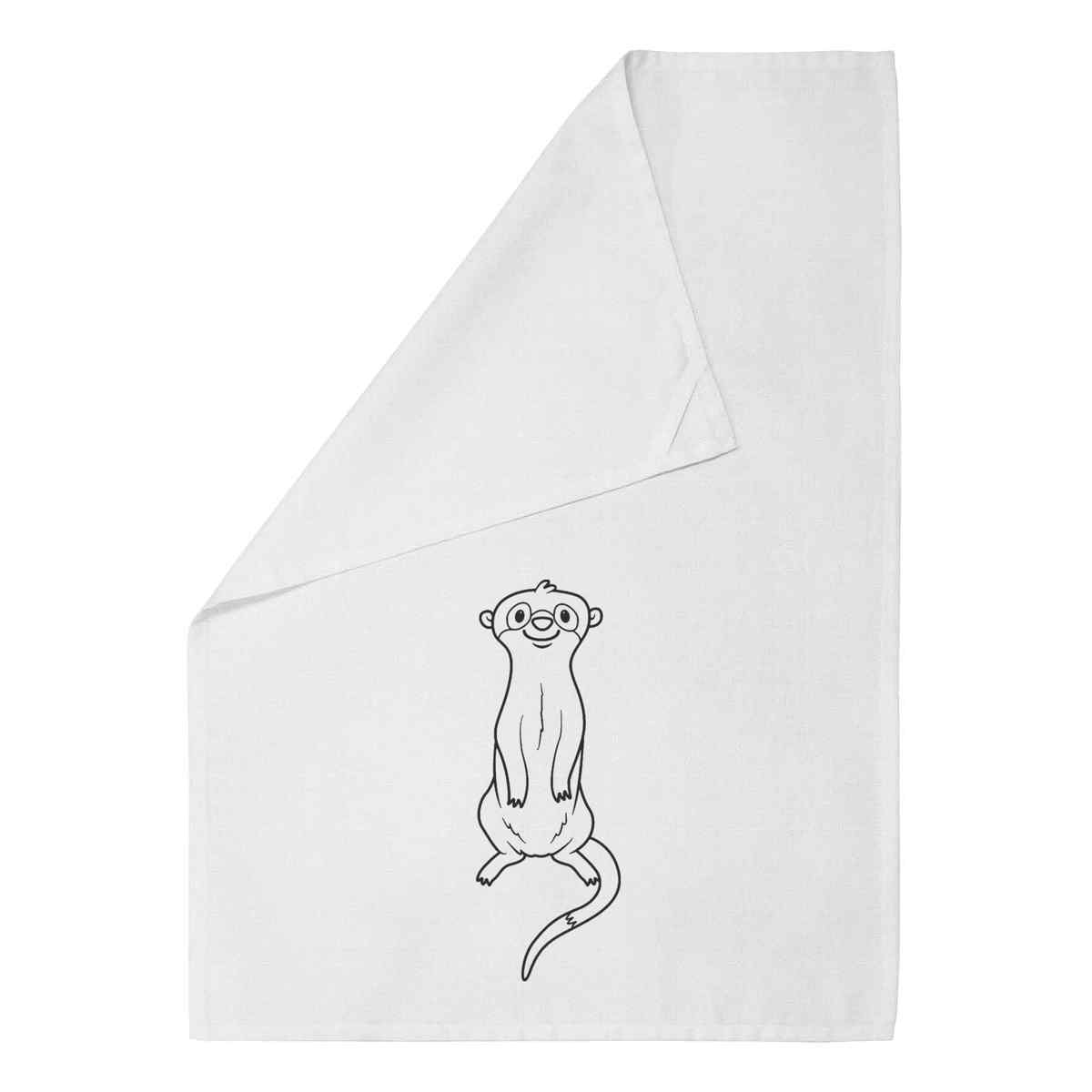 'Meerkat' Cotton Tea Towel / Dish Cloth (TW025169)
