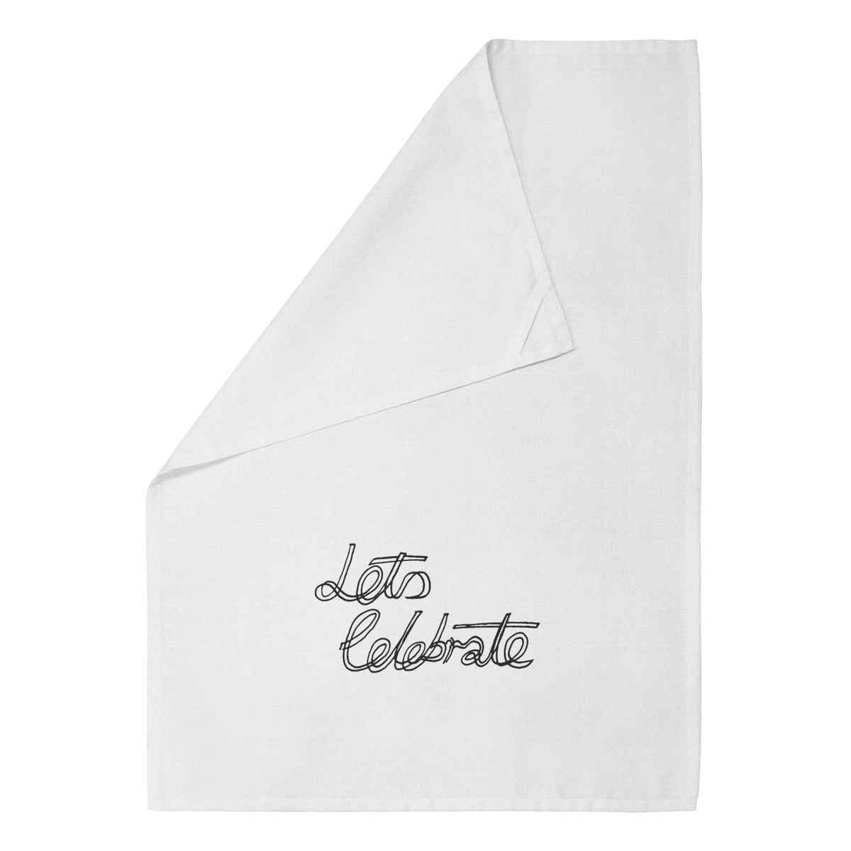 'Lets Celebrate' Cotton Tea Towel / Dish Cloth (TW009292)