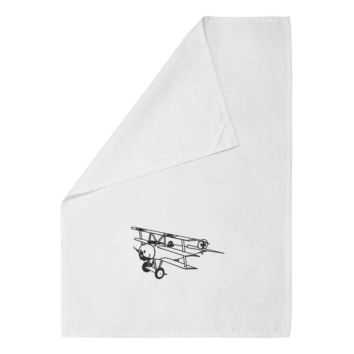 'WW1 Triplane' Cotton Tea Towel / Dish Cloth (TW016338)