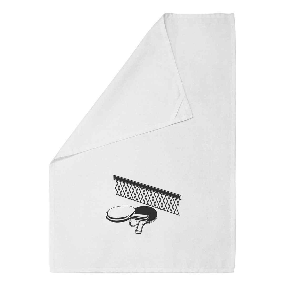 'Table Tennis' Cotton Tea Towel / Dish Cloth (TW025990)