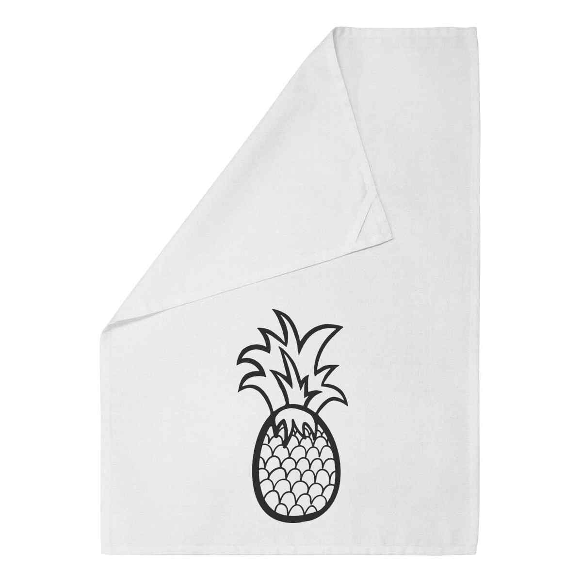'Pineapple' Cotton Tea Towel / Dish Cloth (TW026777)