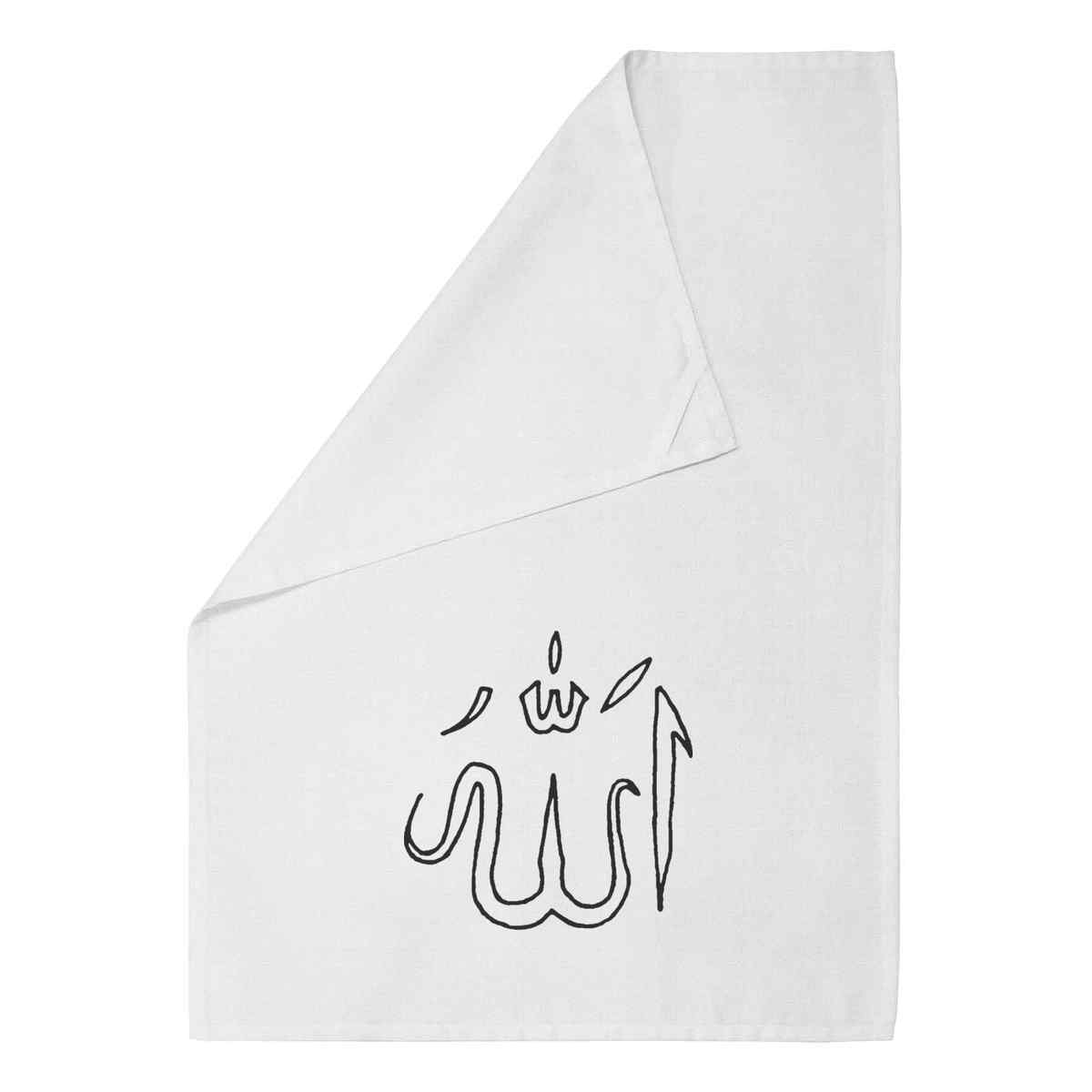'Allah Symbol' Cotton Tea Towel / Dish Cloth (TW029536)