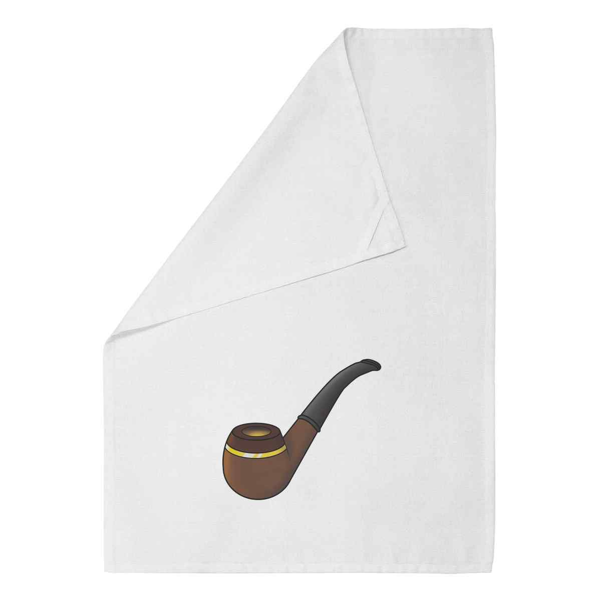 'Smoking Pipe' Cotton Tea Towel / Dish Cloth (TW030106)