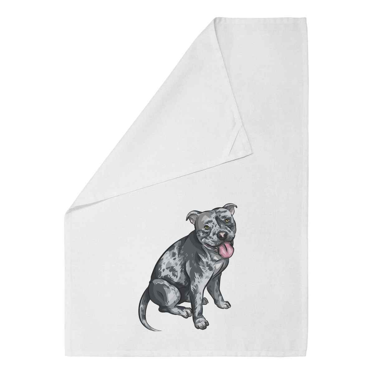 'Merle American Bully' Cotton Tea Towel / Dish Cloth (TW031328)