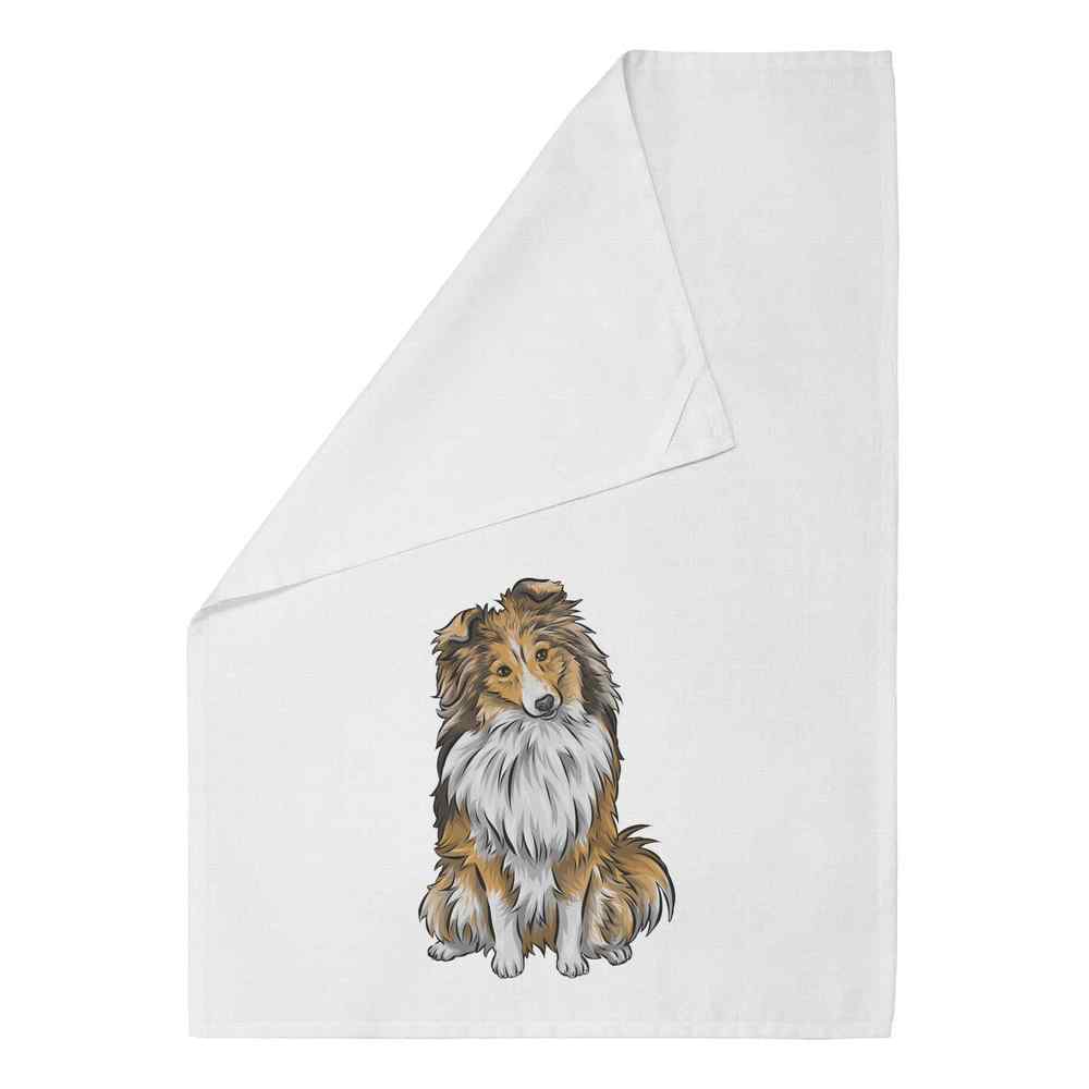 'Shetland Sheepdog' Cotton Tea Towel / Dish Cloth (TW031432) - Picture 7 of 18