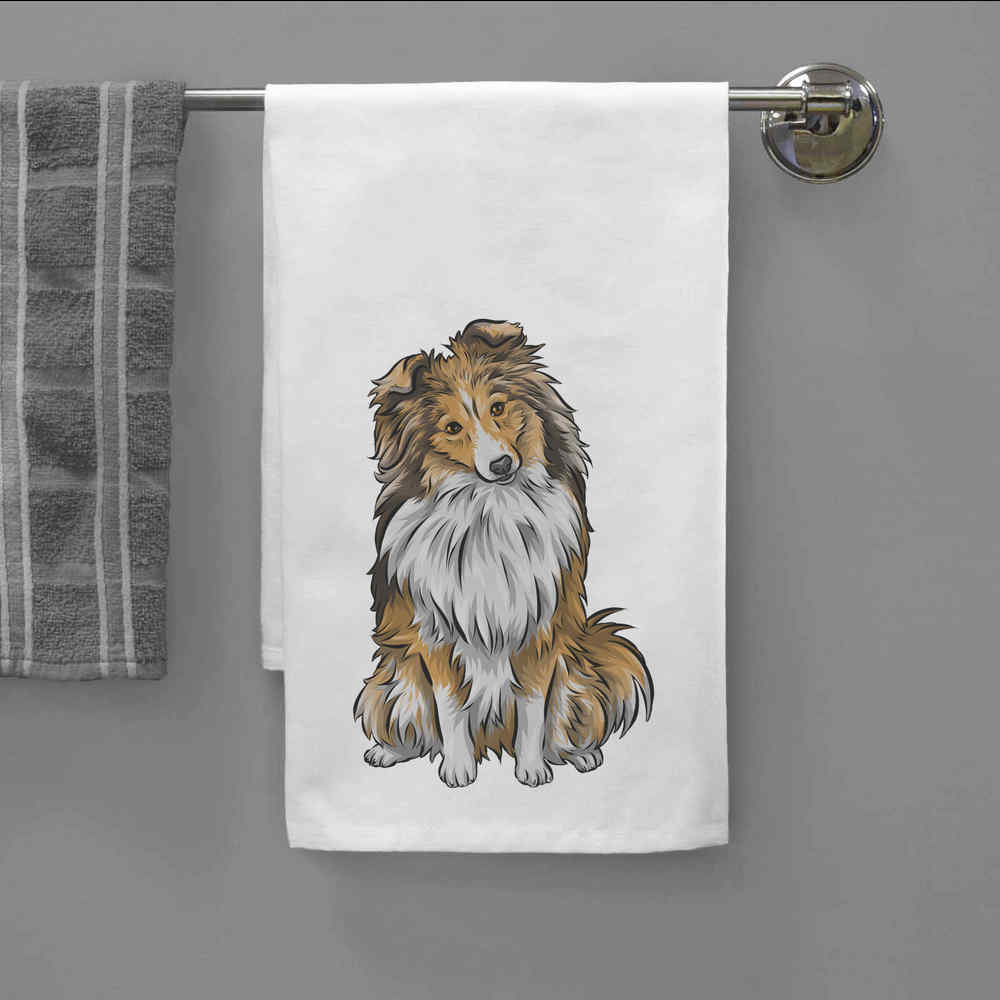 'Shetland Sheepdog' Cotton Tea Towel / Dish Cloth (TW031432) - Picture 8 of 18