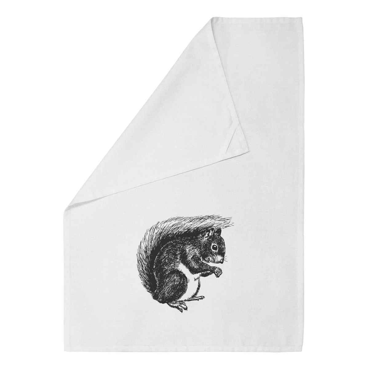 'Squirrel' Cotton Tea Towel / Dish Cloth (TW034516)