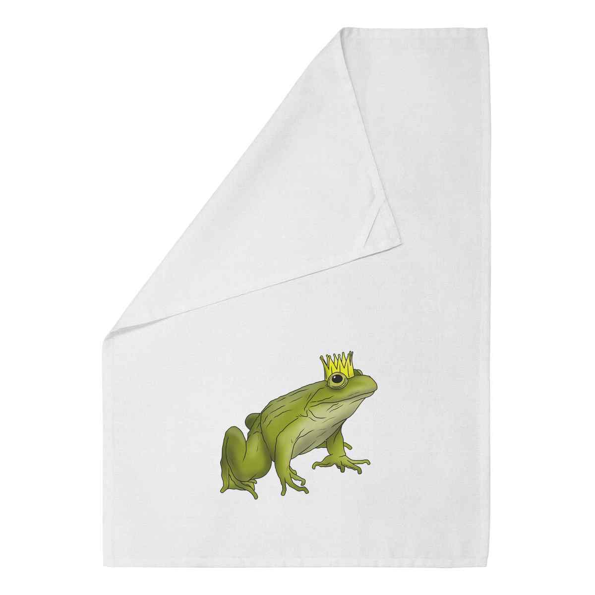 'Frog Prince' Cotton Tea Towel / Dish Cloth (TW036520)