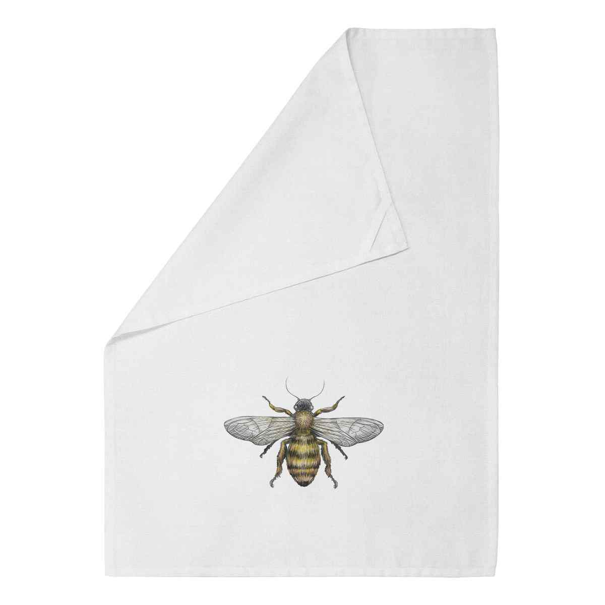 'Bee' Cotton Tea Towel / Dish Cloth (TW036861)