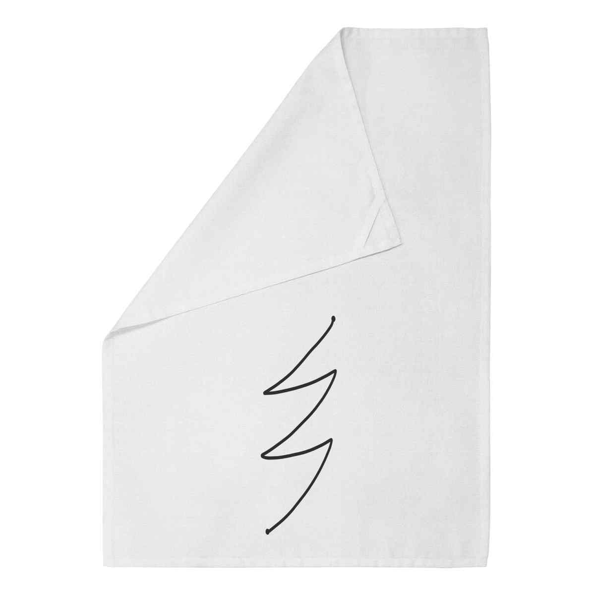 'Ursui Raku Symbol' Cotton Tea Towel / Dish Cloth (TW038839)