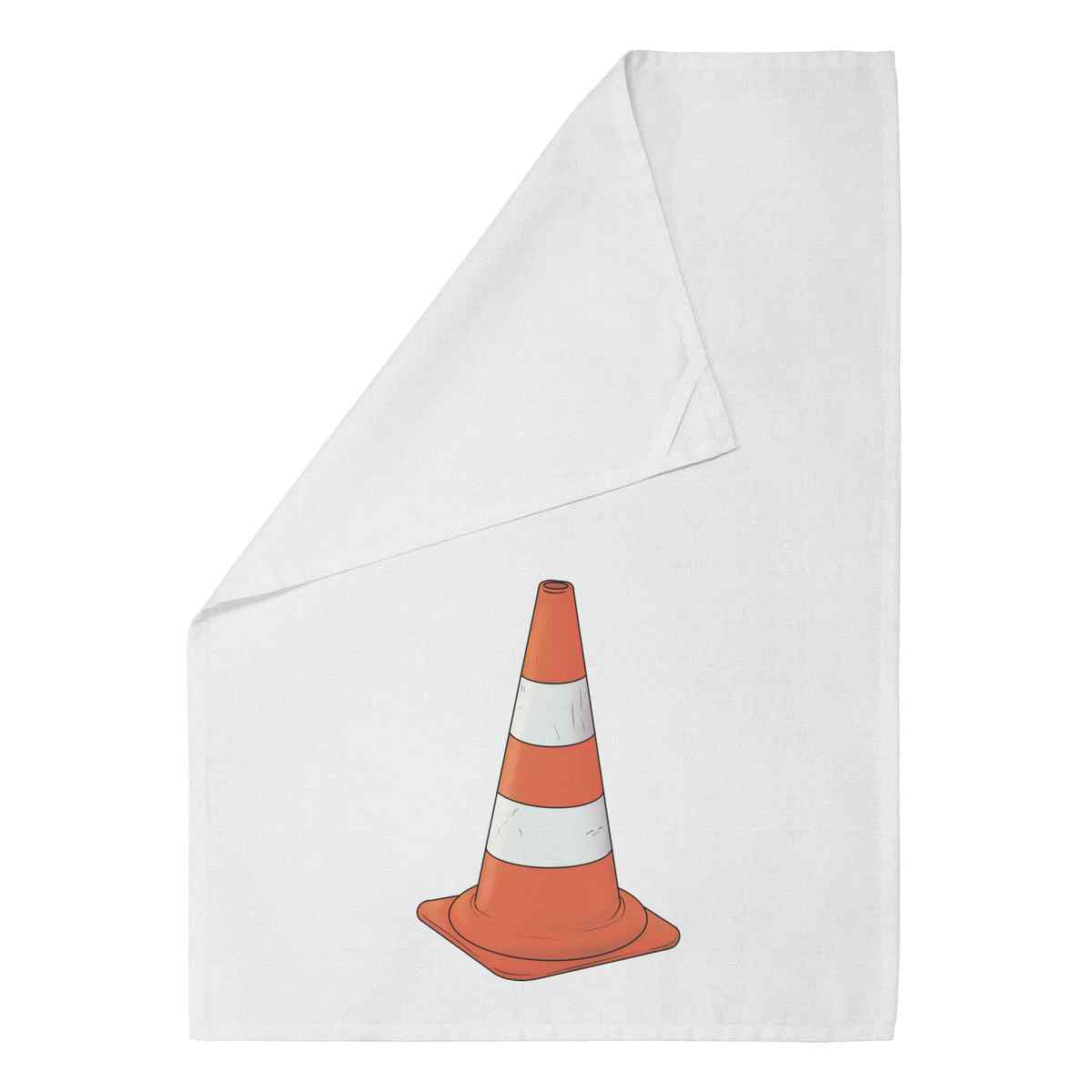 'Traffic Cone' Cotton Tea Towel / Dish Cloth (TW039694)