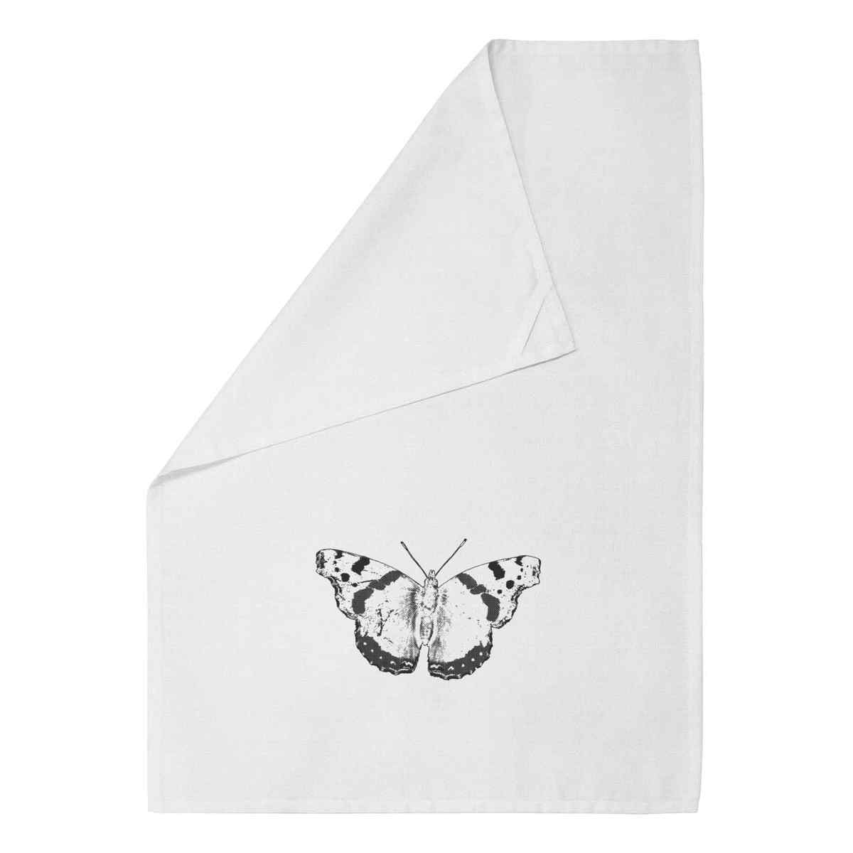 'Red Admiral Butterfly' Cotton Tea Towel / Dish Cloth (TW041931)