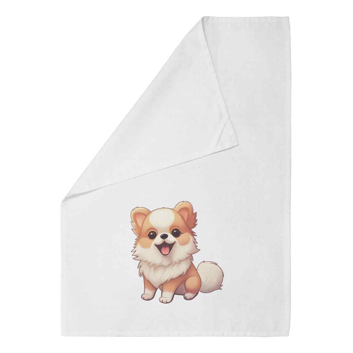 'Pomeranian ' Cotton Tea Towel / Dish Cloth (TW043064)