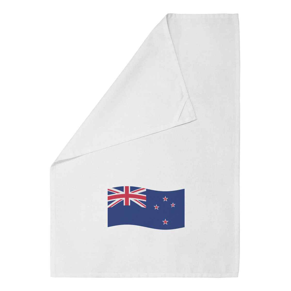 'Waving New Zealand Flag' Cotton Tea Towel / Dish Cloth (TW045263)