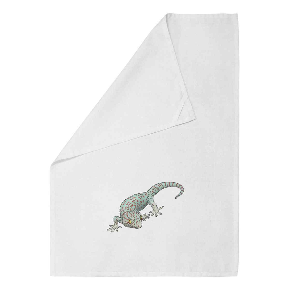 'Tokay Gecko' Cotton Tea Towel / Dish Cloth (TW046401)