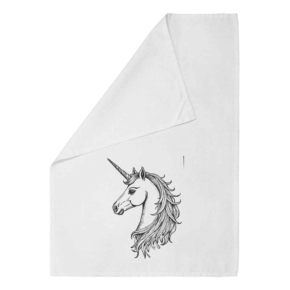 'Enchanted Unicorn' Cotton Tea Towel / Dish Cloth (TW048165)