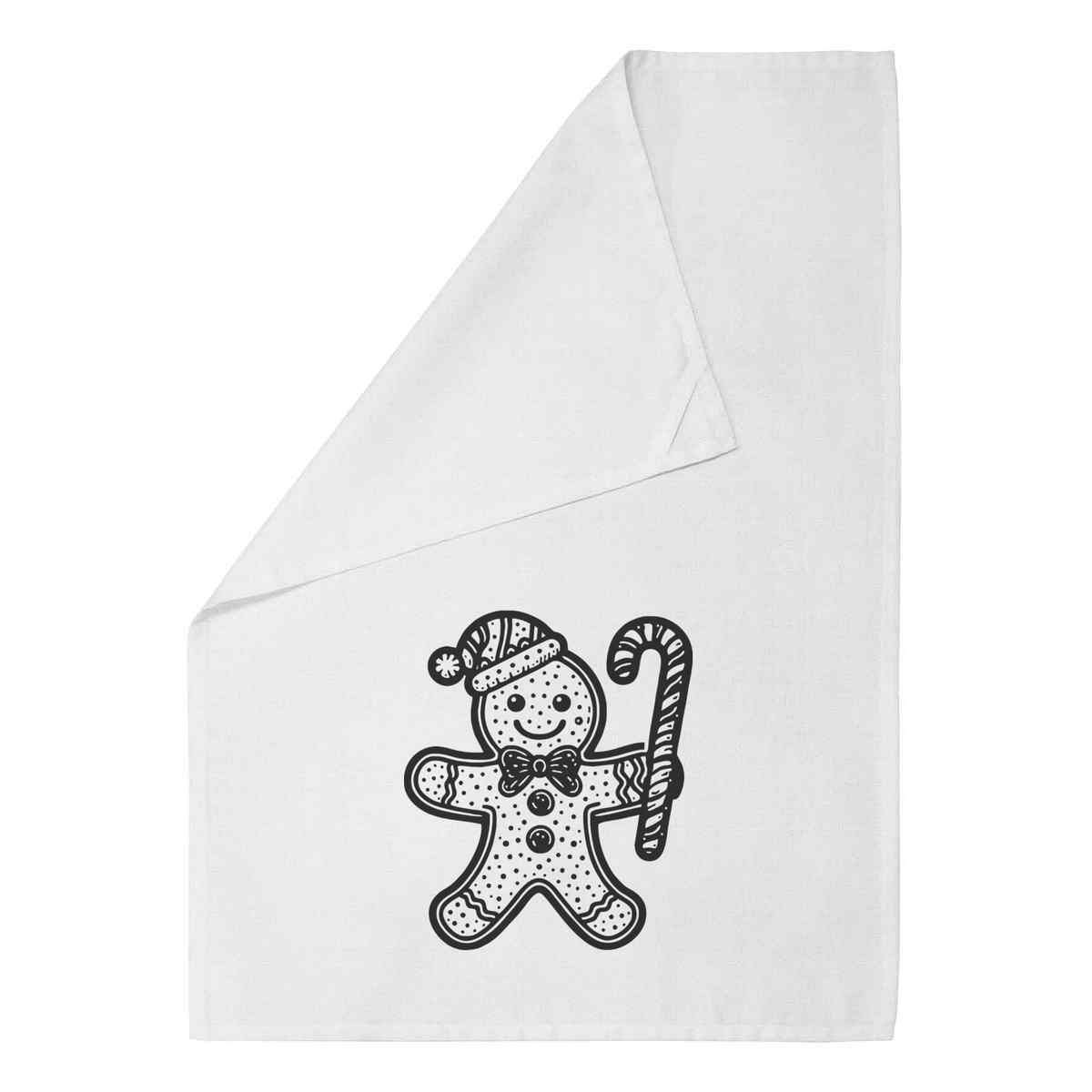 Geschirrtuch/Geschirrtuch 'Lebkuchenmann mit Zuckerstange' aus Baumwolle (TW049595) - Bild 7 von 18