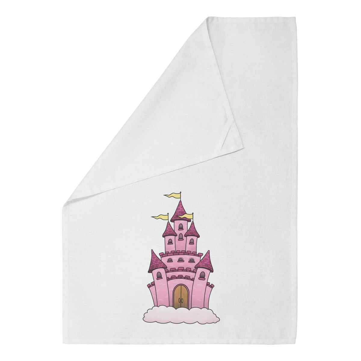 'Fantasy Princess Castle' Cotton Tea Towel / Dish Cloth (TW052081)