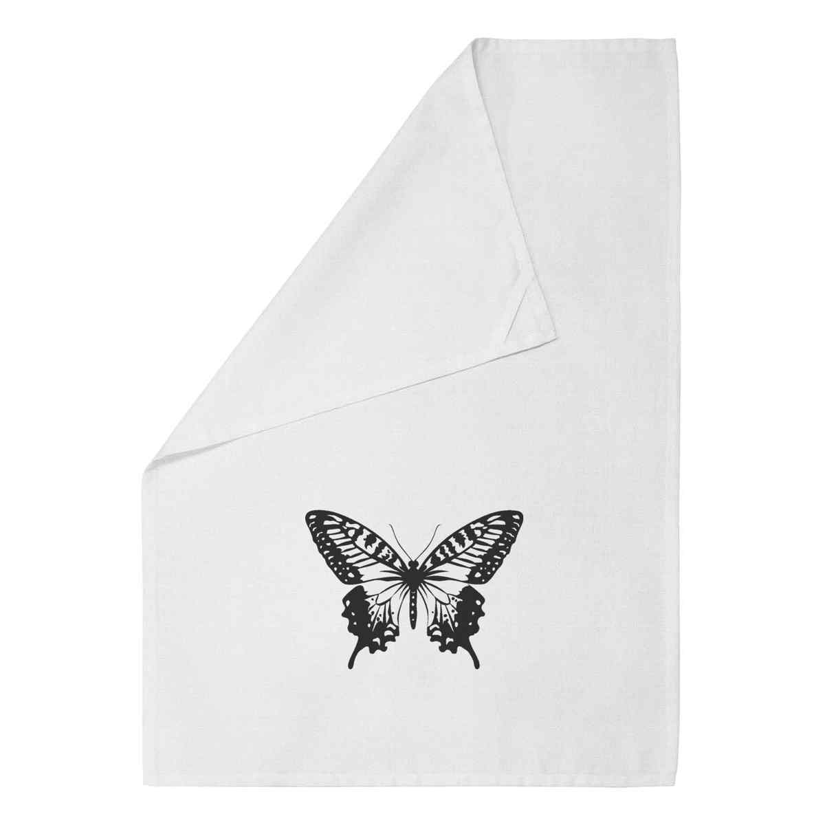 'Open Winged Butterfly' Cotton Tea Towel / Dish Cloth (TW052377)