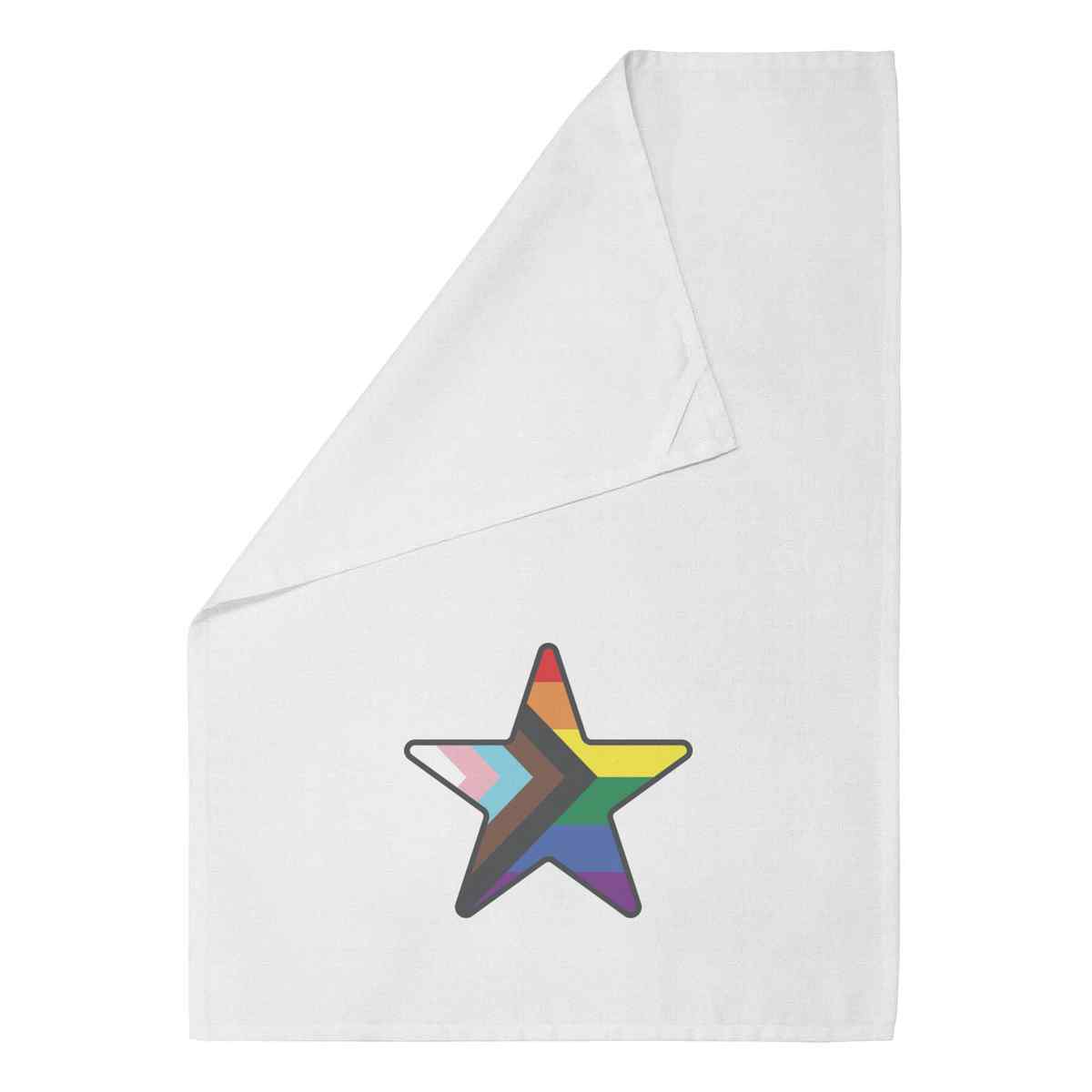 'Star Progress Flag' Cotton Tea Towel / Dish Cloth (TW053971)