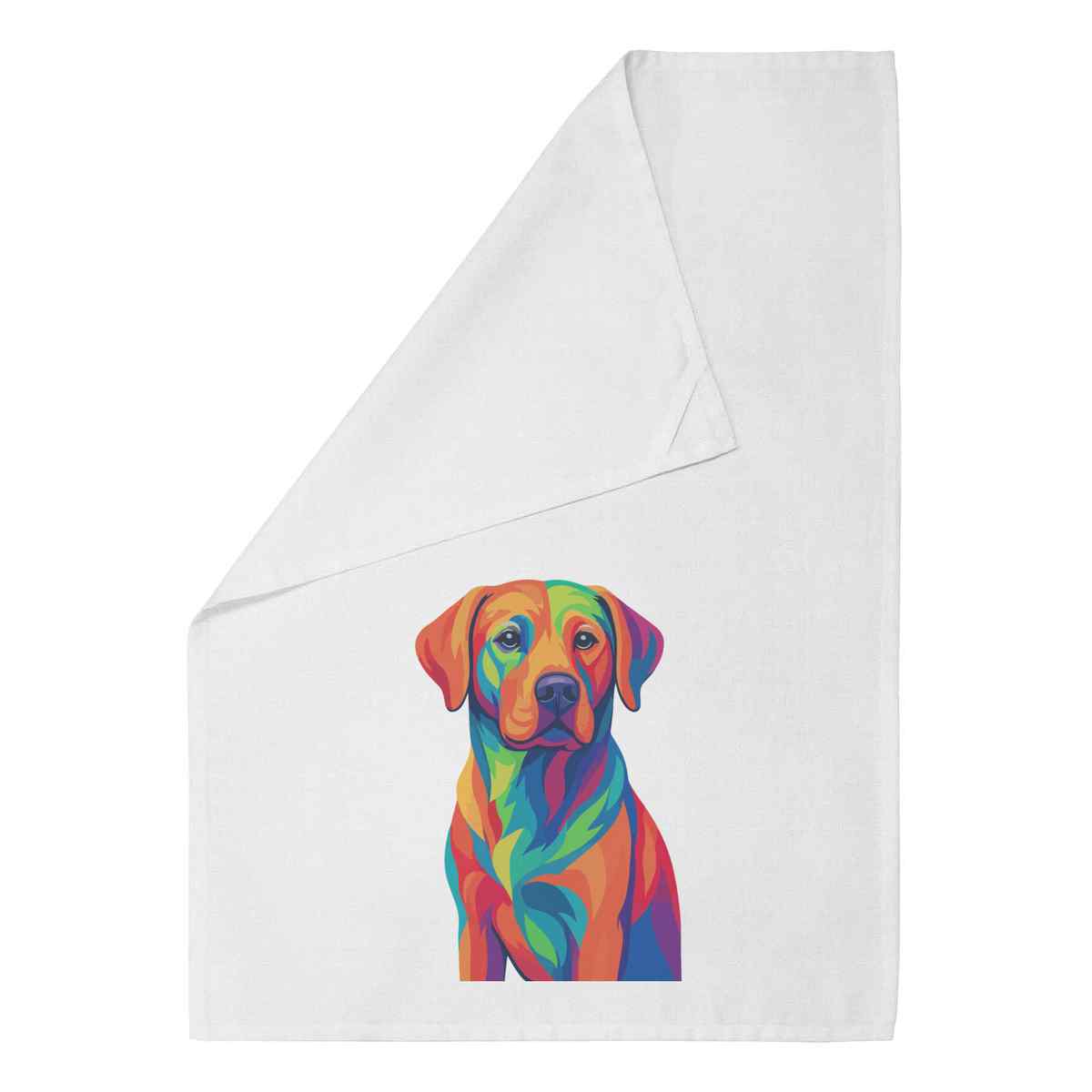 'Pop Art Labrador' Cotton Tea / Dish Towel - For Drying, Baking, Cooking and Kitchen Decor (TW054586)