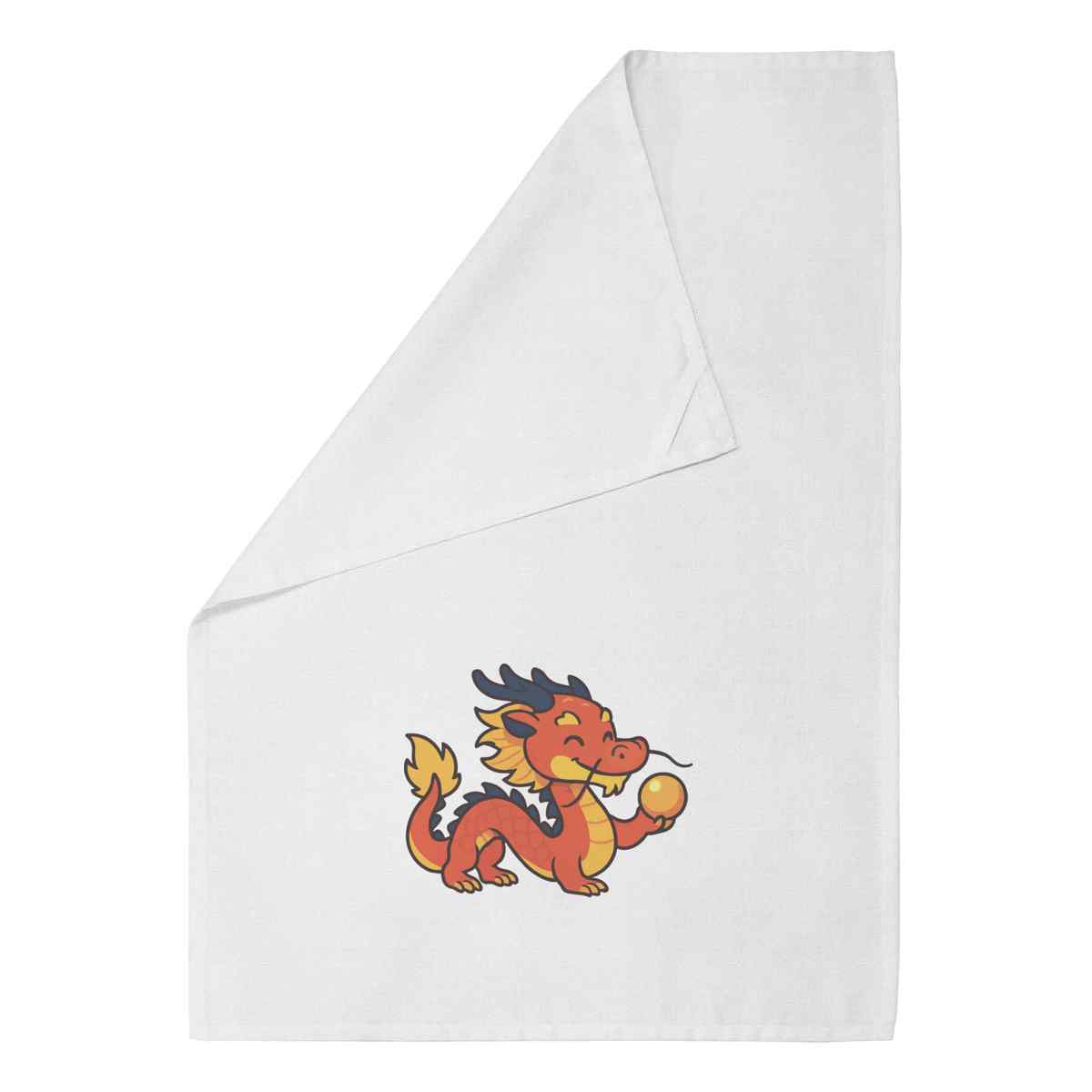 'Mythical Dragon' Cotton Tea Towel / Dish Cloth (TW058467)