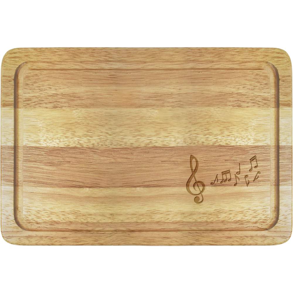 'Music' Wooden Chopping / Cutting Board (WB00002610)