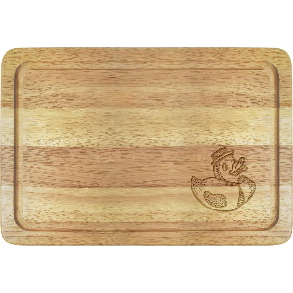 'Fancy Rubber Duck' Chopping / Serving Board - Wooden Cutting / Serving Board for Kitchens, Food Prep and Gifts (WB006683)