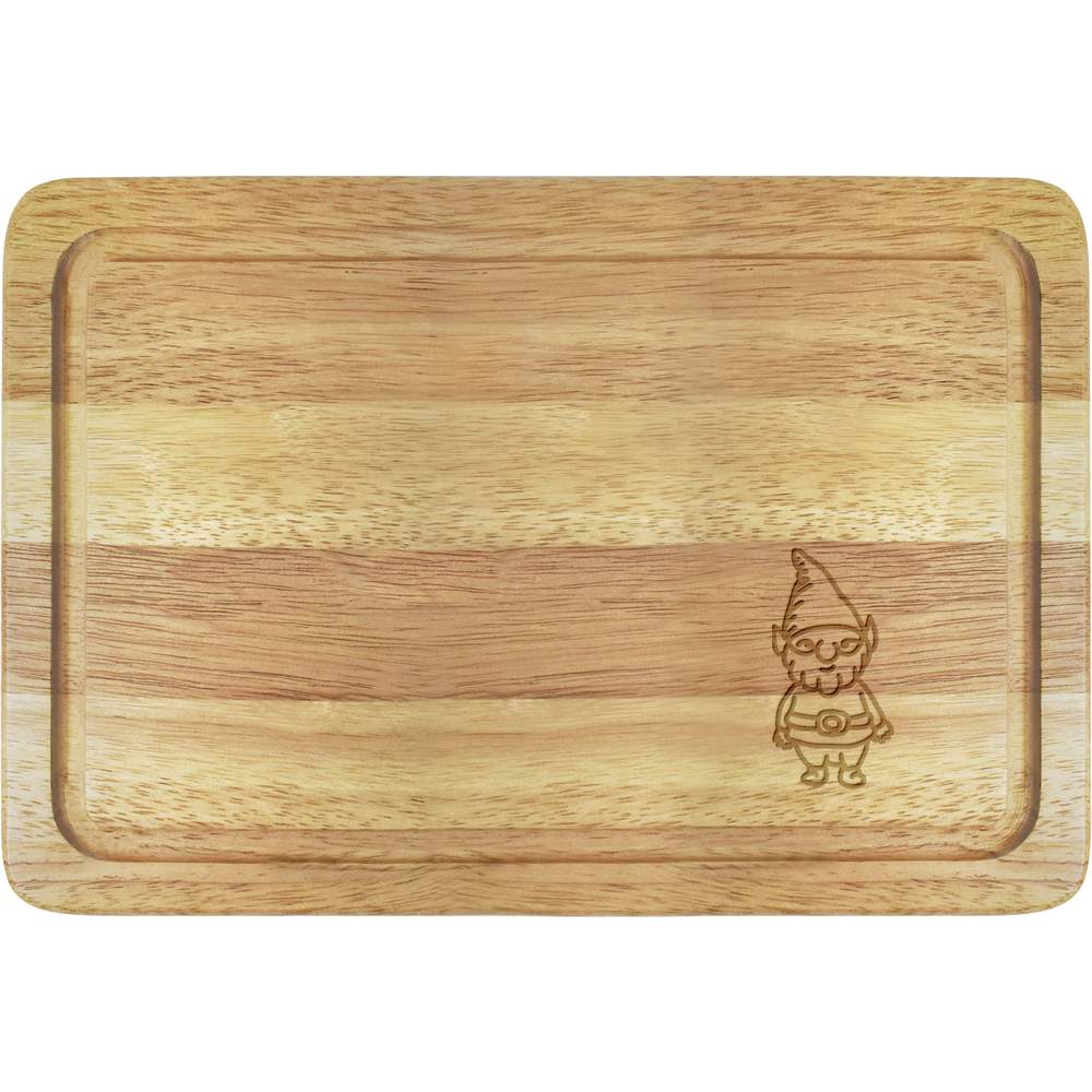 'Garden Gnome' Wooden Chopping / Cutting Board (WB00013020)
