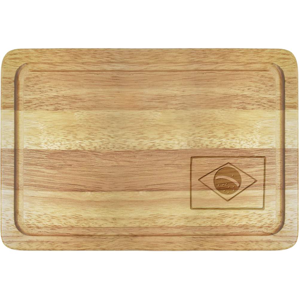 'Brazil Flag' Wooden Chopping / Cutting Board (WB00013390)