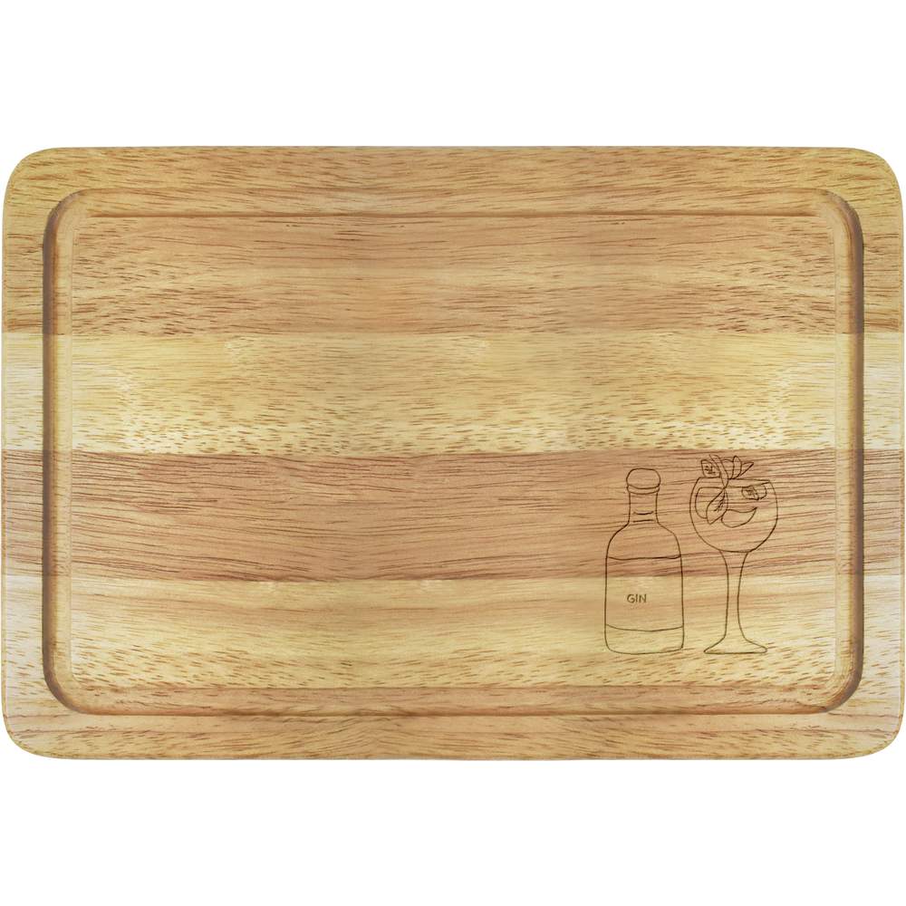 'Gin With Glass' Wooden Boards (WB022148)