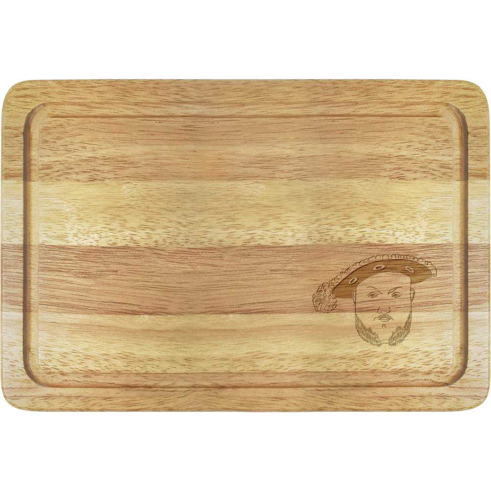 'Henry 8th Head' Chopping / Serving Board - Wooden Cutting / Serving Board for Kitchens, Food Prep and Gifts (WB023464)
