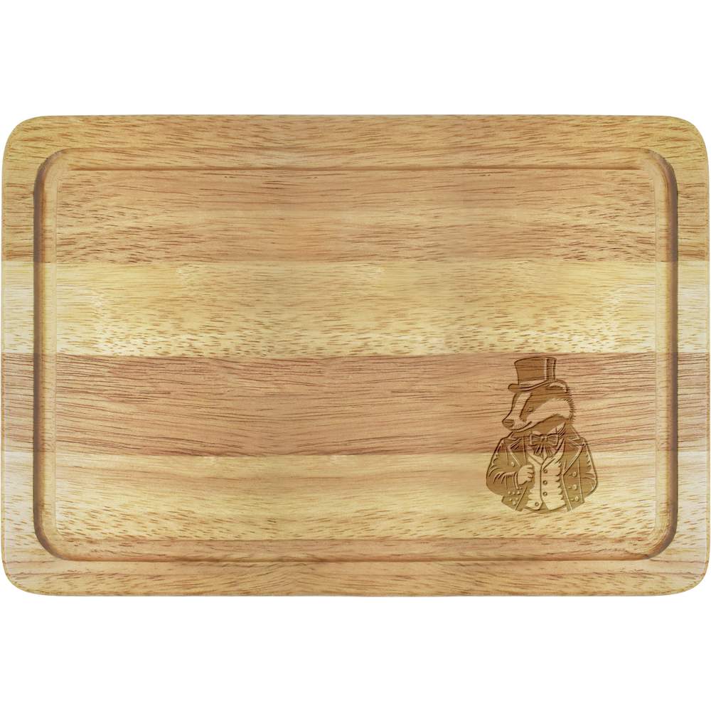 'Aristocratic Badger' Wooden Chopping / Cutting Board (WB00083611)