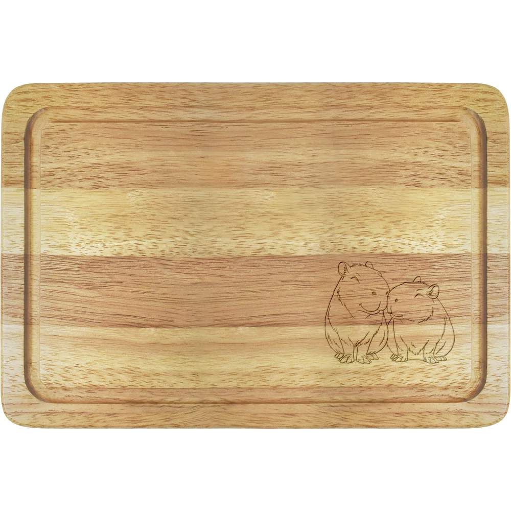 'Capybara Couple' Wooden Boards (WB051485)