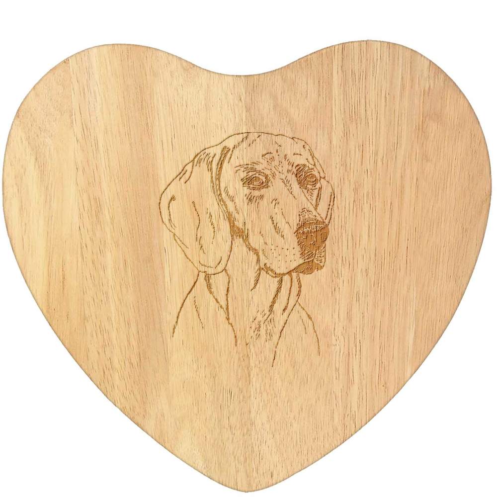 'Weimaraner' Wooden Heart Shaped Chopping  / Cutting Board (WB00064151)