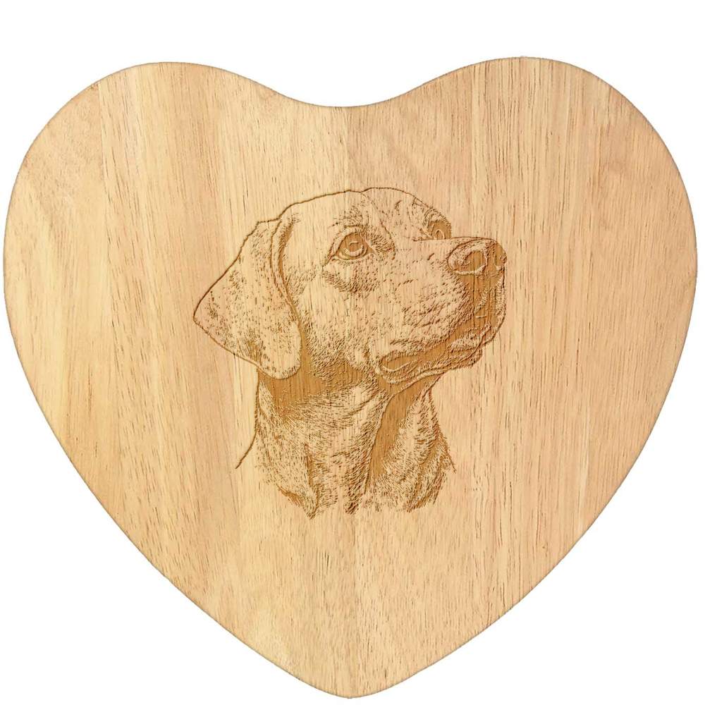 'Labrador Retriever ' Wooden Heart Shaped Chopping  / Cutting Board (WB00085233)